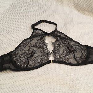 Victoria's Secret Black lace, high neck bralette